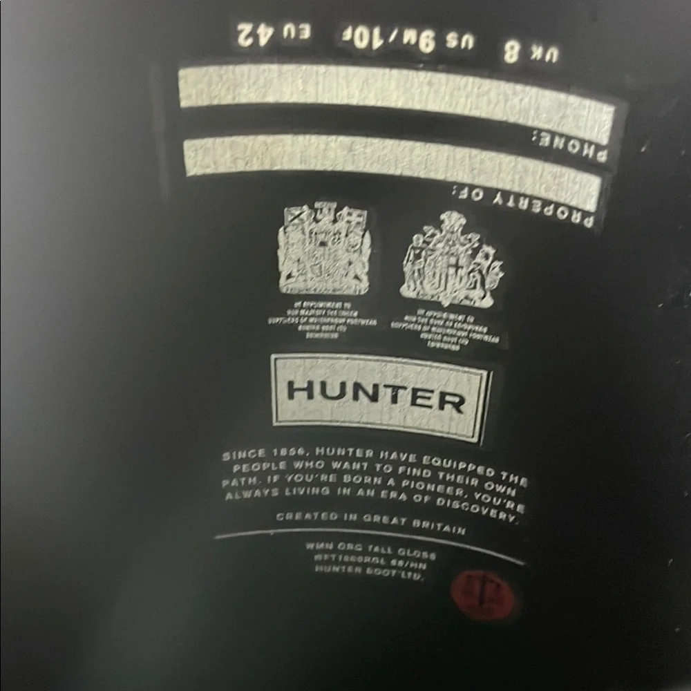 Hunter Tall Black Rain Boots - Picture 6 of 15